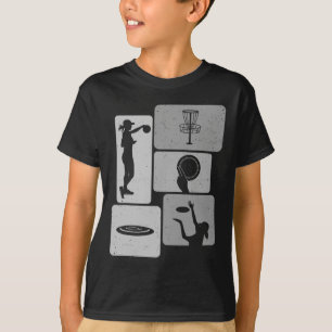 Camiseta Jogador Divertido de Golfe de Disco Esportes de Di