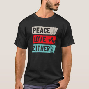 Camiseta Jogador do Instrumento Musical do Peace Love Zor