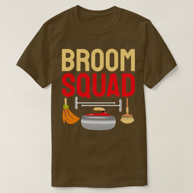 Camiseta Jogador Engraçado de Broom Squad (Frente do Design)