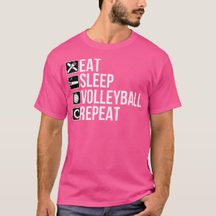 Camiseta Jogador Engraçado de Voleibol - Coma Voleibol Do S