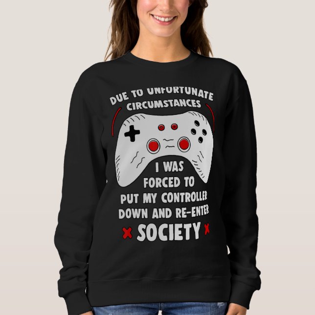 Camiseta Jogador Engraçado Devido A Circunstâncias Infelize (Frente)