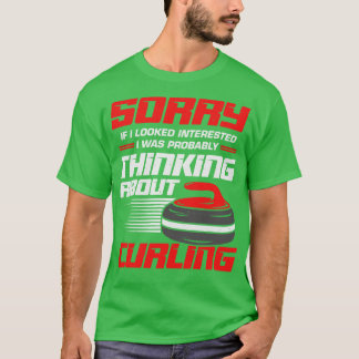 Camiseta Jogador Engraçado Jogador Esporte Curler Gift