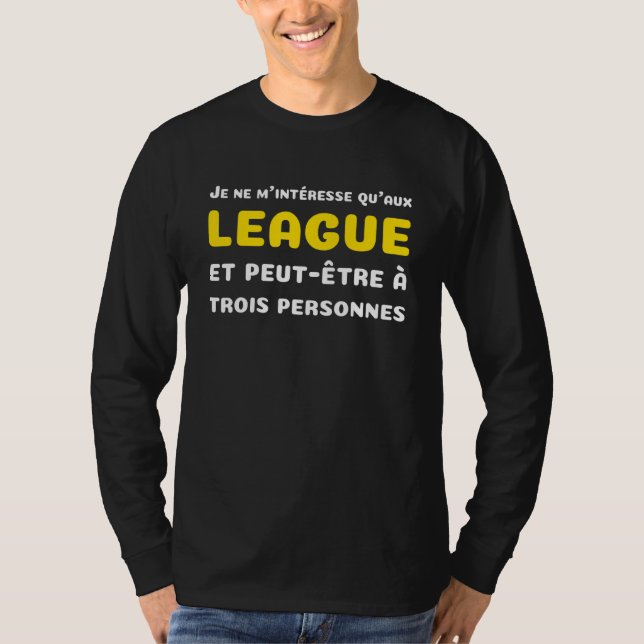 Camiseta Jogador Engraçado Para Campeões Na Video games Lea (Frente)
