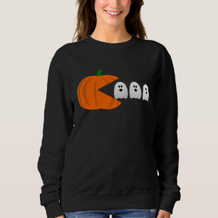 Camiseta jogador engraçado retro fantasma da abóbora-das-