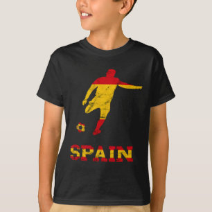 Camiseta Jogador Espanhol De Futebol Bandeira Da Espanha Es