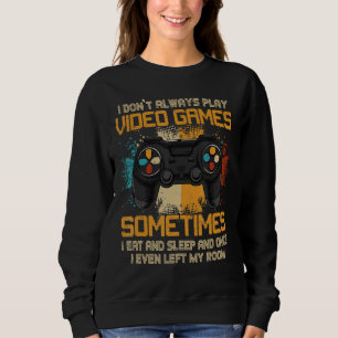 Camiseta Jogador Eu nem sempre toco Videos games Meninos Ad