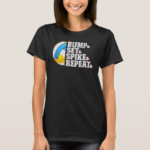 Camiseta Jogador Gráfico de Voleibol Repetitivo Repeticioná