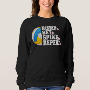 Camiseta Jogador Gráfico de Voleibol Repetitivo Repeticioná