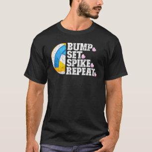 Camiseta Jogador Gráfico de Voleibol Repetitivo Repeticioná
