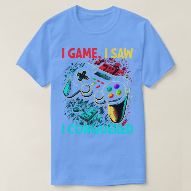 Camiseta Jogador I Jogo Que Vi Que Conquistei (Frente do Design)