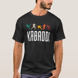 Camiseta Jogador Kabaddio Esportes Indiano Silhouettes