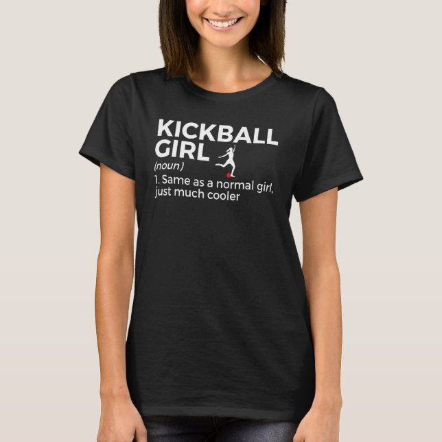Camiseta Jogador Kickball Definition Girl (Frente)