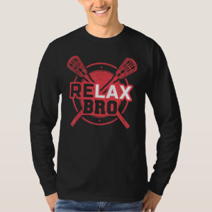 Camiseta Jogador Lacrosse da Equipe LaX do RELAX Bro Lacros