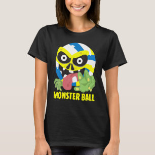 Camiseta Jogador Legal Assustador do Monstro do Voleibol