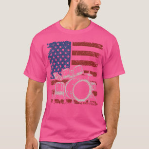 Camiseta Jogador Musical Do Drummer Percussion Drummer Sina