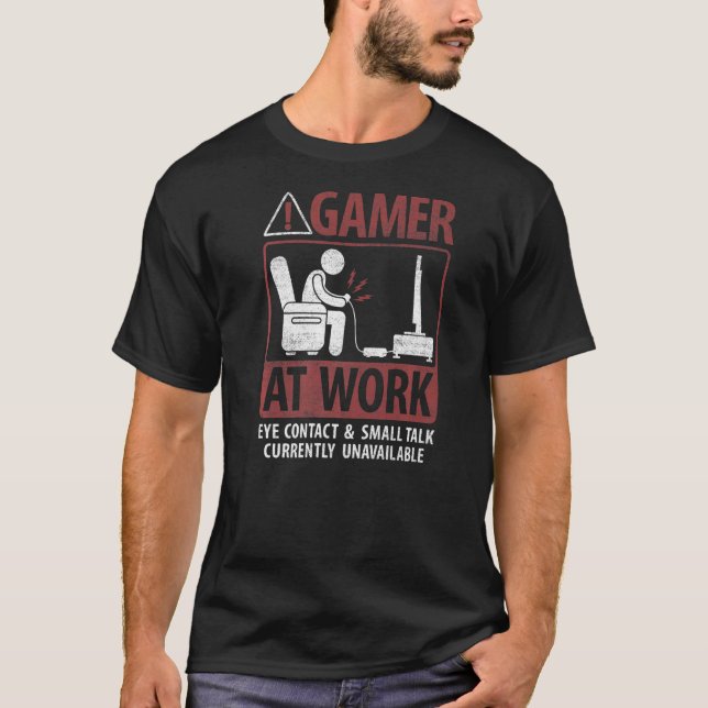 Camiseta Jogador no Trabalho Contato Visual Conversa Casual (Frente)