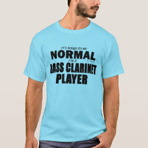 Camiseta Jogador normal do clarinete baixo