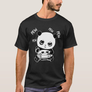 Camiseta Jogador Panda dormindo Pew Addict presentes engra