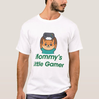 Camiseta Jogador pequeno de mamãe - Design de jogos bonito 