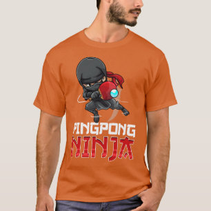 Camiseta Jogador Pingpong Ninja Mesa Pingpong
