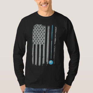 Camiseta Jogador piscina - Billiards 8 Ball Vintage America