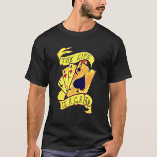 Camiseta Jogador Poker 4 Aces Jogo de Cartão Bluffing Casin