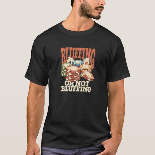 Camiseta Jogador Poker Casino Jogador de Jogo Roulette Joga (Frente)