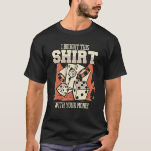 Camiseta Jogador Poker Casino Texas Segurando em