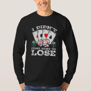 Camiseta Jogador Poker Cita o Texas Holdem Gambler Humor Pr