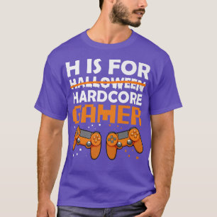 Camiseta Jogador Preguiçoso De Halloween Videogame Co