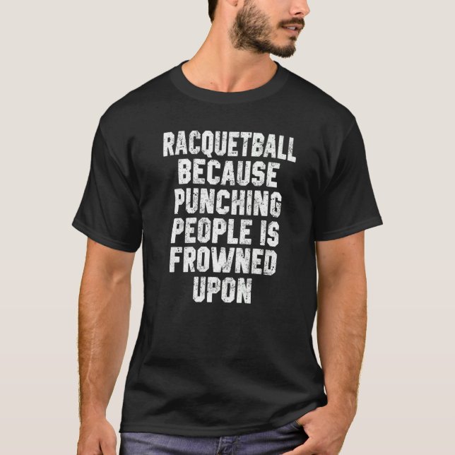 Camiseta Jogador Raquetball Jogador De Bola De Esportes Coa (Frente)