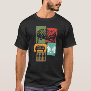 Camiseta Jogador Retro Jogador de Futebol de mesa Foosball