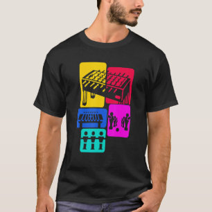 Camiseta Jogador Retro Jogador de Futebol de mesa Foosball
