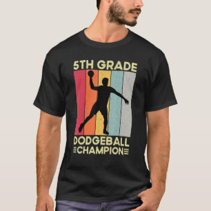 Camiseta Jogador Retro Retrópico 5 Grau Dodgeball Crianças 