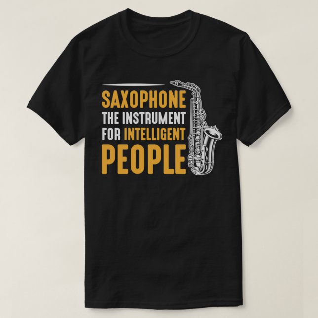 Camiseta Jogador Sax do Instrumento Musical Saxaphone  (Frente do Design)