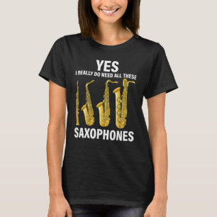 Camiseta Jogador saxofone de música - Jazz Musical Sa