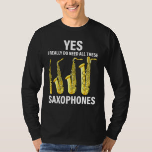 Camiseta Jogador saxofone de música - Jazz Musical Sa