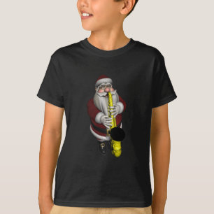 Camiseta Jogador saxofone do Papai Noel