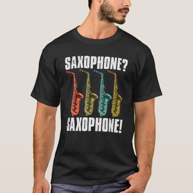 Camiseta Jogador saxofone Jazz Musicista Saxofonista Saxoph (Frente)