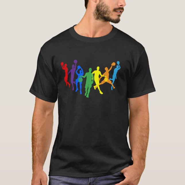 Camiseta Jogador Silhouettes de Basquete (Frente)