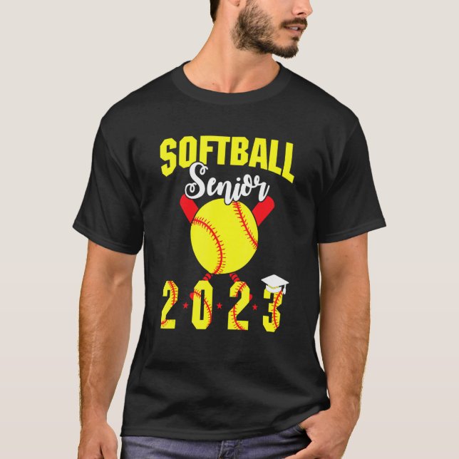 Camiseta Jogador Softball de Graduação do Mais velho Softba (Frente)