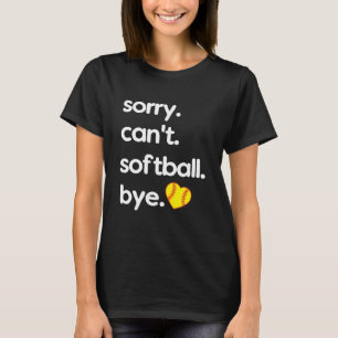 Camiseta Jogador Softball Engraçado