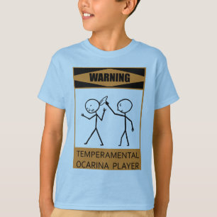 Camiseta Jogador Temperamental de advertência de Ocarina