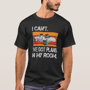 Camiseta Jogador Tenho Planos no meu quarto Videos games Ra