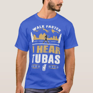 Camiseta Jogador Tuba Caminha Mais Rápido Engraçado