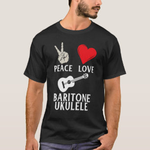 Camiseta Jogador Ukulele Hipster da Baritone do Amor pela P