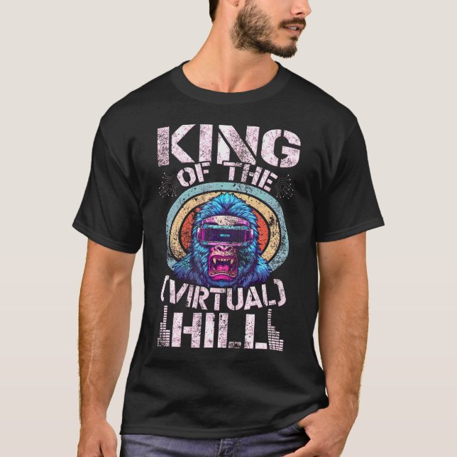 Camiseta Jogador Vr de Realidade Virtual Jogo de Vr Vídeo G (Frente)