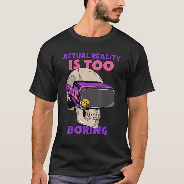 Camiseta Jogador Vr Realidade Virtual A Realidade Real é Mu (Frente)