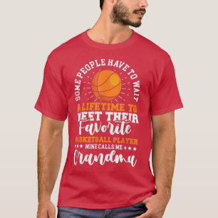 Camiseta Jogadora de basquete Avó Avó Vovó Basquete E