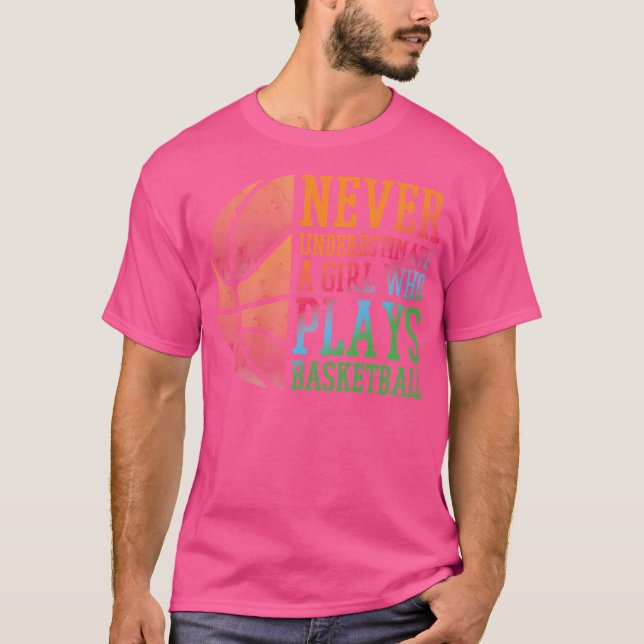 Camiseta Jogadora de basquete - Garota-Presente de Basquete (Frente)